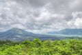 Landscape of Batur volcano on Bali island, Indonesia Royalty Free Stock Photo