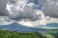 Landscape of Batur volcano on Bali island, Indonesia Royalty Free Stock Photo