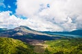 Landscape of Batur volcano on Bali island Royalty Free Stock Photo