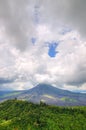 Landscape of Batur volcano on Bali island, Indonesia Royalty Free Stock Photo