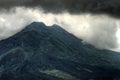 Landscape of Batur volcano on Bali island, Indonesia Royalty Free Stock Photo