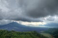 Landscape of Batur volcano on Bali island, Indonesia Royalty Free Stock Photo