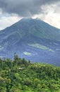 Landscape of Batur volcano on Bali island, Indonesia Royalty Free Stock Photo