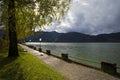 Bavarian lake Schliersee in autumn