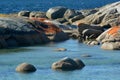 Landscape of Bay of FiresTasmania Australia Royalty Free Stock Photo