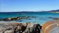 Landscape of Bay of FiresTasmania Australia Royalty Free Stock Photo