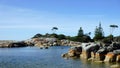 Landscape of Bay of FiresTasmania Australia Royalty Free Stock Photo