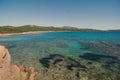Landscape Bay of LISCIA RUJA SARDINIA Royalty Free Stock Photo