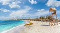 Landscape with beach in Abu Dabbab, Marsa Alam Royalty Free Stock Photo