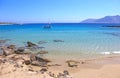 Landscape of a beach called Italida at Ano Koufonisi island Greece