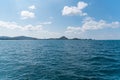 Landscape of beach and sea with reef rock beach Royalty Free Stock Photo