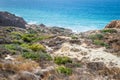 Landscape and beach view at Torrey Pines State Reserve and Beach Royalty Free Stock Photo