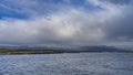 Landscape of the Beagle Canal. The islet and the stunted vegetation of Patagonia