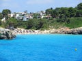 Landscape of the beautiful bay of Cala Anguila, Porto Cristo, Majorca, Spain Royalty Free Stock Photo