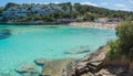 Landscape of the beautiful bay of Cala Estany d`en Mas with a wonderful turquoise sea, Cala Romantica, Porto Cristo, Majorca