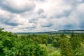 Landscape with beautiful cloudy sky and nature. Nature Royalty Free Stock Photo