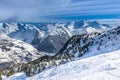 Landscape: beautiful  morning in mountains of French alps Royalty Free Stock Photo