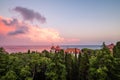 Landscape with a beautiful sunset sky and Black Sea, Crimea Royalty Free Stock Photo