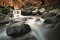 Landscape beautiful waterfall at chiang rai Thailand Royalty Free Stock Photo