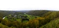 Landscape in the Belgian Ardennes in Autumn Royalty Free Stock Photo