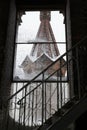 Landscape of bell tower Epiphany Cathedral in Kazan Royalty Free Stock Photo