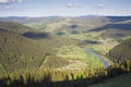 Landscape with Bistrita river and countryside