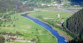 Landscape with Bistrita river and countryside