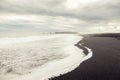 Landscape of the black beach of Vik Royalty Free Stock Photo