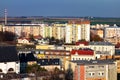 Landscape of block of flats in Opava - Katerinky in Czech Republic