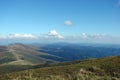 Ukrainian Carpathian Mountains near the village of Pilipets of Transcarpathian region. Ukraine. Royalty Free Stock Photo