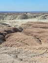 The landscape of the Blue Mesa. Royalty Free Stock Photo