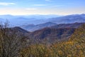 Landscape of Blue Ridge Mountains In North Carolina Royalty Free Stock Photo