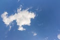 Landscape with blue sky and altocumulus white clouds Royalty Free Stock Photo