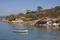 Landscape boats Greece Royalty Free Stock Photo