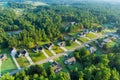 Landscape Boiling Springs town the sleeping area of American small town with view height in South Carolina USA