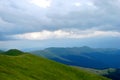 Ukrainian Carpathian Mountains. Mountain range Borzhava near the village Volovets Zakarpattya region. Ukraine. Royalty Free Stock Photo