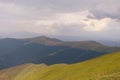 Ukrainian Carpathian Mountains. Mountain range Borzhava near the village Volovets Zakarpattya region. Ukraine. Royalty Free Stock Photo