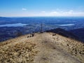 Landscape of Brianza from Mount Puscio Royalty Free Stock Photo