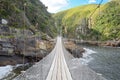 Landscape and bridge in Tsitsikamma national park Royalty Free Stock Photo