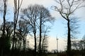 Windmill in the trees France Royalty Free Stock Photo