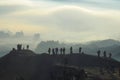 Landscape of Bromo in a foggy morning