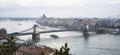 A Landscape of Budapest on a Winter Day Royalty Free Stock Photo