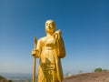 The landscape of Buddha images on top of Tham Naka Mountain