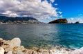 Landscape of Budva riviera in Montenegro Royalty Free Stock Photo