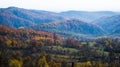 Landscape of the village hills