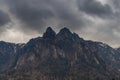 Landscape with Busteni and Prahova Valley. Royalty Free Stock Photo