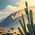 landscape with cactus