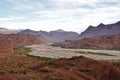 Landscape of Cafayate, seen from Las Tres Cruces viewpoint 