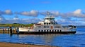 Landscape cal mac ferry largs ayrshire scotland Royalty Free Stock Photo