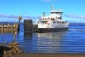 Landscape cal mac ferry largs ayrshire scotland Royalty Free Stock Photo